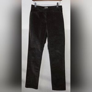 Women's J. Jill Chocolate Brown Babycord Corduroy Trousers Pants Size 2